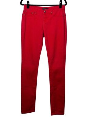 Dots Red Curvy Jewel Jeans Size 7/8